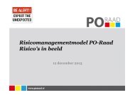 Presentatie Risico's in beeld - PO-raad