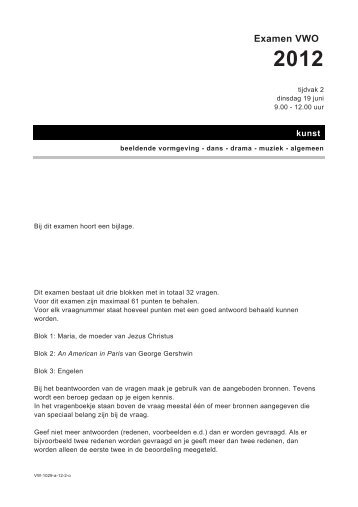 2012-II - Examenbundel