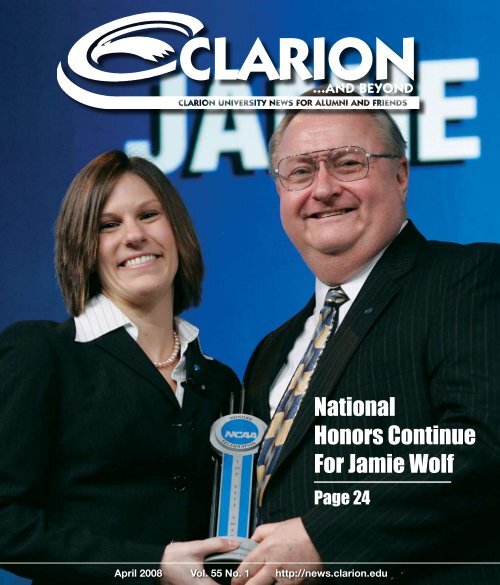 National Honors Continue For Jamie Wolf - Clarion University