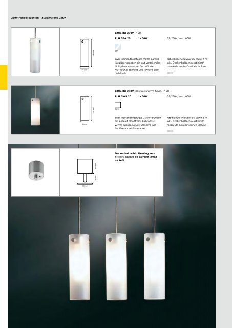 Wohnraumleuchten | Luminaires d'intérieur