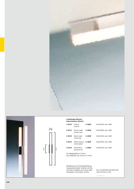 Wohnraumleuchten | Luminaires d'intérieur