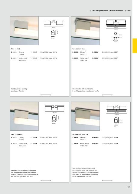 Wohnraumleuchten | Luminaires d'intérieur