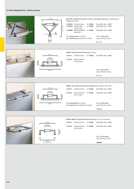 Wohnraumleuchten | Luminaires d'intérieur