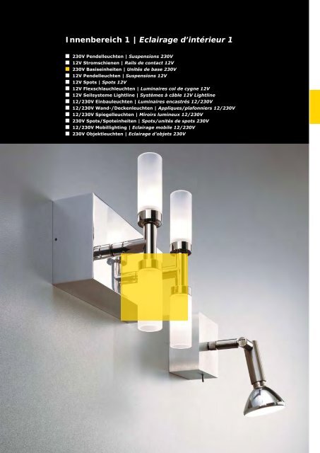 Wohnraumleuchten | Luminaires d'intérieur