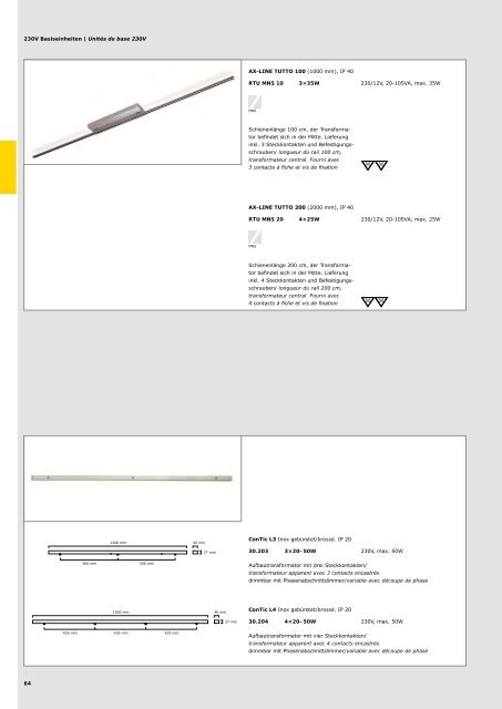 Wohnraumleuchten | Luminaires d'intérieur