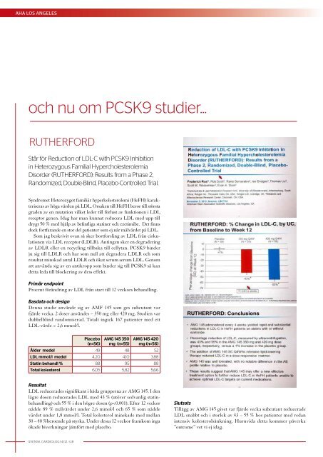 Svensk Cardiologi 4 2012 - Svenska CardiologfÃ¶reningen