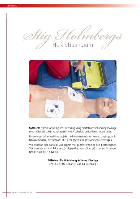 Svensk Cardiologi 4 2012 - Svenska CardiologfÃ¶reningen