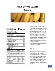 Fruit of the Month - Banana - Familybook.me