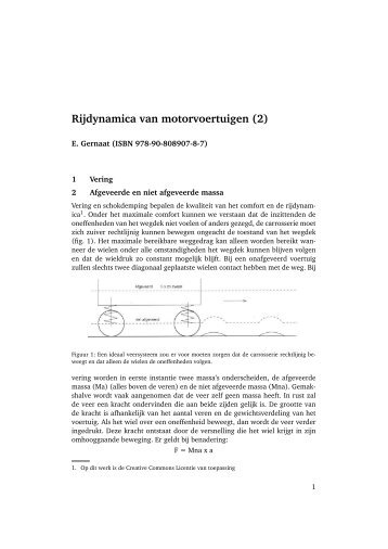 Rijdynamica van motorvoertuigen (2) - Timloto