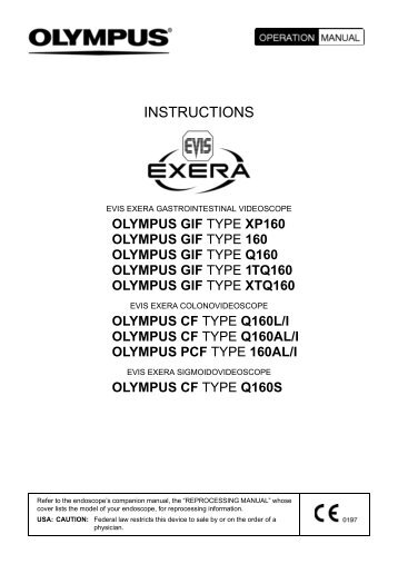 Olympus GIF 160 Gastrointestinal Videoscope - Instructions.pdf