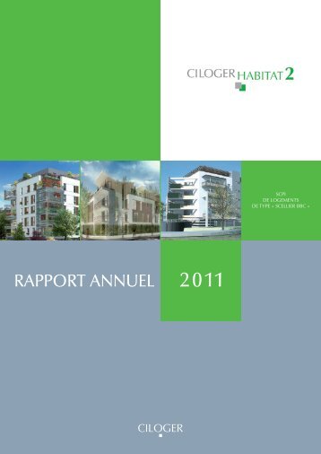Rapport annuel - Ciloger
