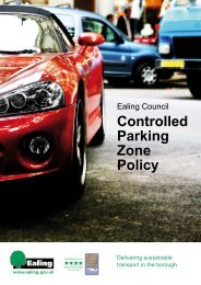 Controlled Parking Zone Policy - Ealing Council