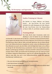 Sanftes Training im Vakuum - Wellness bei Tiffany Bad Dürkheim