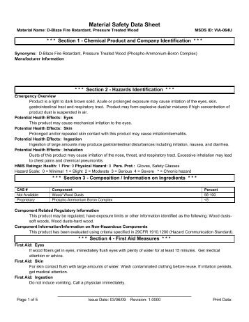 Fire Retardant Treatment - MSDS Sheet.pdf - Trim-Tex