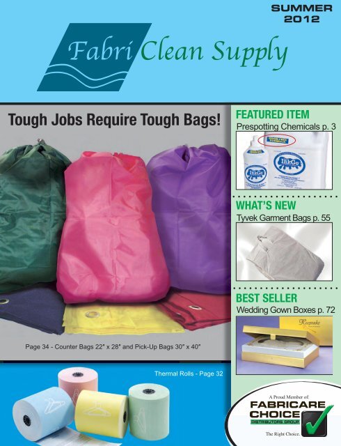 2012 Summer FCP Catalog - FabriClean Supply