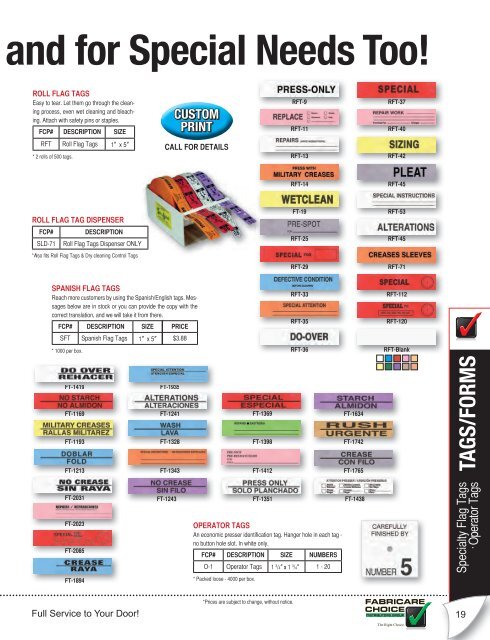 2012 Summer FCP Catalog - FabriClean Supply