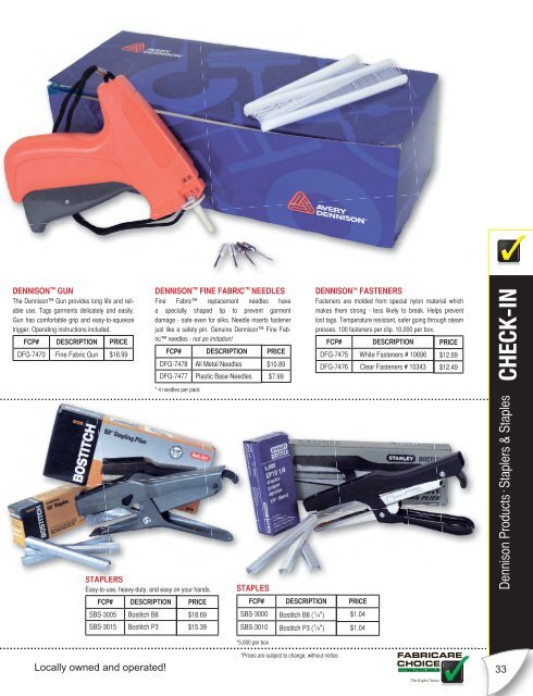 2012 Summer FCP Catalog - FabriClean Supply