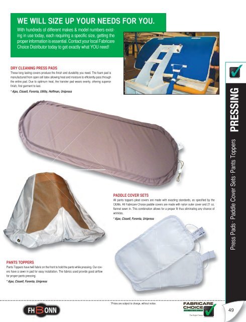 2012 Summer FCP Catalog - FabriClean Supply