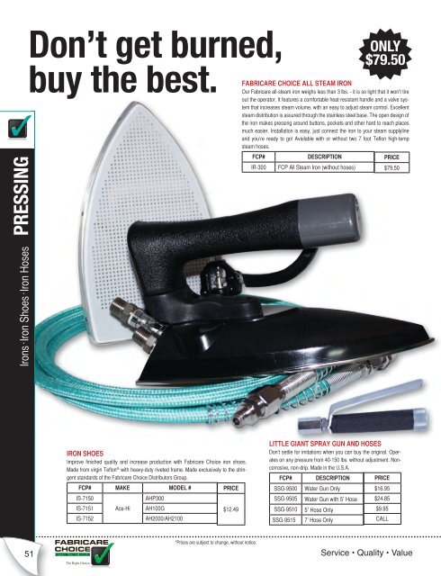 2012 Summer FCP Catalog - FabriClean Supply