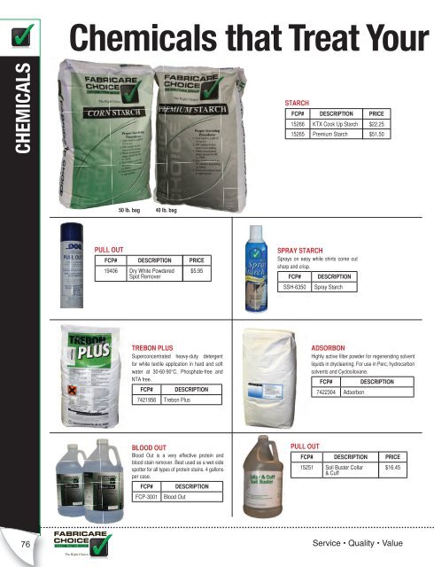 2012 Summer FCP Catalog - FabriClean Supply