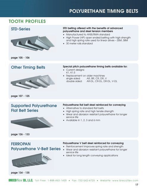 Polyurethane Timing Belts - BRECOflex CO., LLC