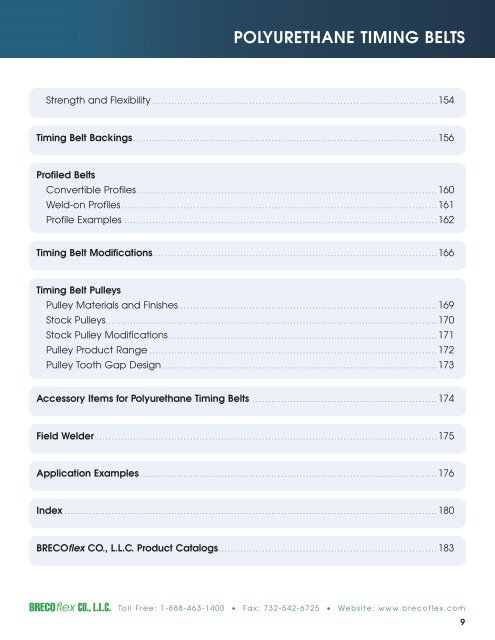 Polyurethane Timing Belts - BRECOflex CO., LLC