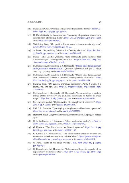 Monografia: Fundamentos MatemÃ¡ticos da Separabilidade - UFMG