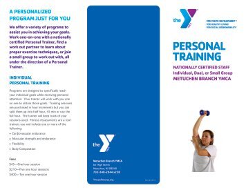 Personal Training Brochure - Ymcaofmewsa.org