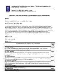 Dartmouth Assertive Community Treatment Scale Fidelity Review ...