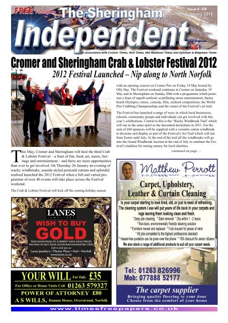 2012 Festival Launched â€“ Nip Along To North ... - Times Free Papers
