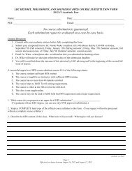 HPS Substitution Form - Lyman Briggs College