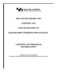 (Certificate) Program Information - NCGIA Buffalo - University at ...