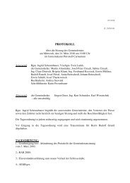 Gemeinderatssitzung (17 KB) - .PDF - Gemeinde Petronell-Carnuntum