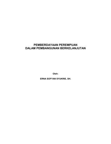 pemberdayaan perempuan dalam pembangunan berkelanjutan