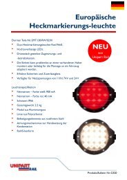 Europäische p Heckmarkierungs-leuchte - Unipart Rail