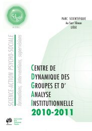 analyse institutionnelle - Cdgai.be