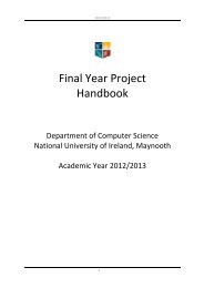 Final Year Project Handbook - Computer Science - National ...