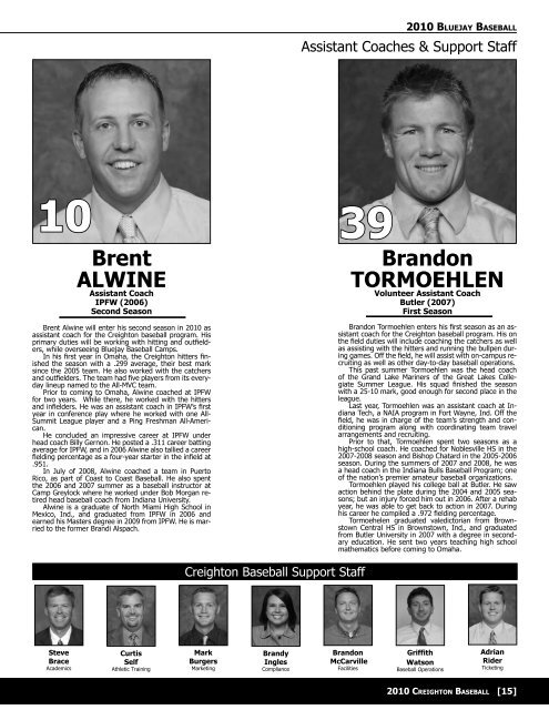 Pages 1-92 - Creighton University Bluejays