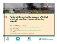 Factors influencing the success of initial attack of bushfires in ...