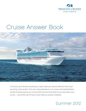 Cruise Answer Book - OneSource - Princess Cruises