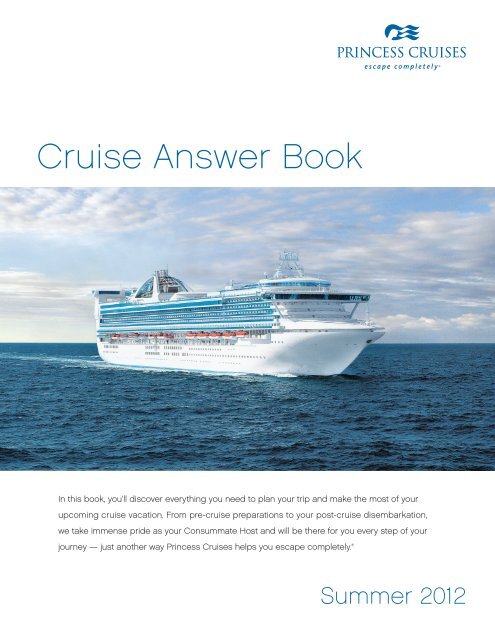 Cruise Answer Book Onesource Princess Cruises Cruise Answer Book Onesource