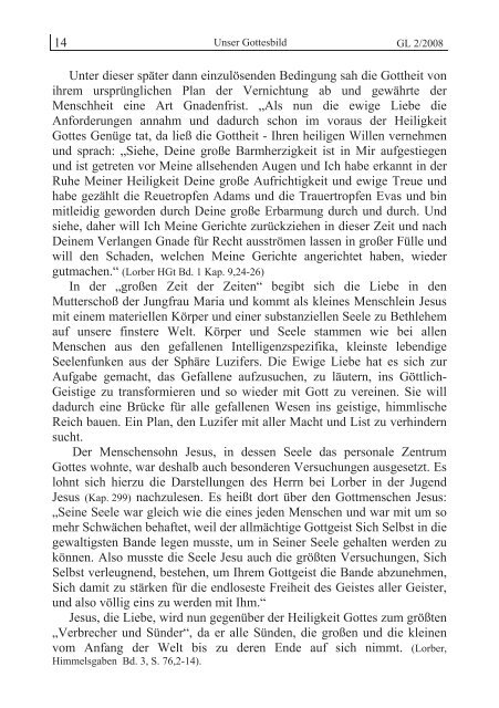 GL 2/2008 - der Lorber-Gesellschaft eV