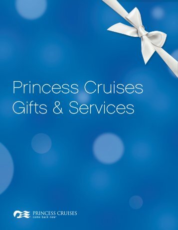 Princess Cruises Gifts & Services - OneSource - Princess Cruises