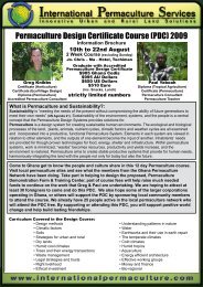 Permaculture Design Certificate Course (PDC) 2009