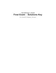 Final Exam solution key