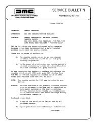 SERVICE BULLETIN - DMC-News The DeLorean Mailing List