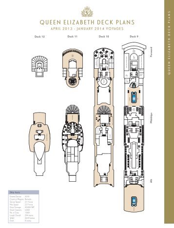 Queen Elizabeth Deck Plans