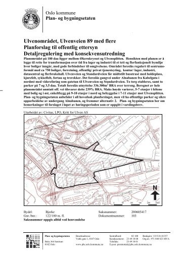 saksfremstilling - Plan