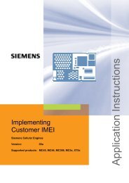 Implementing Customer IMEI - Wireless Data Modules