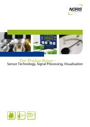 Product range in the fields of sensors, signal ... - Noris Marine